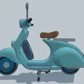 Mô Hình Xe Vespa 1960 Tái Hiện Cổ Điển Cho Người Yêu Xe - Thumbnail 7