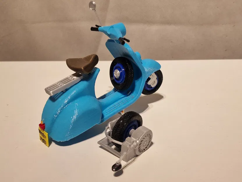 Mô Hình Xe Vespa 1960 Tái Hiện Cổ Điển Cho Người Yêu Xe - Image 9