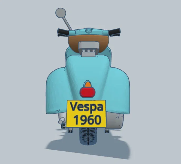 Mô Hình Xe Vespa 1960 Tái Hiện Cổ Điển Cho Người Yêu Xe - Image 11