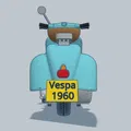 Mô Hình Xe Vespa 1960 Tái Hiện Cổ Điển Cho Người Yêu Xe - Thumbnail 11