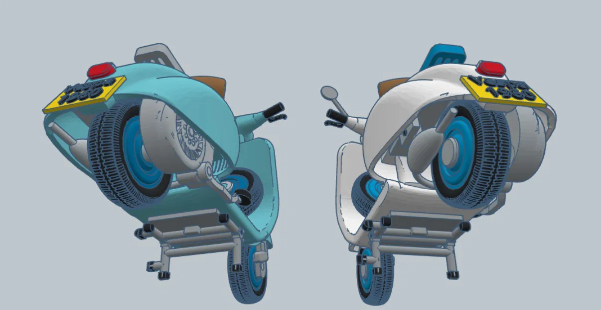 Mô Hình Xe Vespa 1960 Tái Hiện Cổ Điển Cho Người Yêu Xe - Image 13