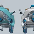 Mô Hình Xe Vespa 1960 Tái Hiện Cổ Điển Cho Người Yêu Xe - Thumbnail 13