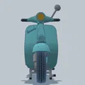 Mô Hình Xe Vespa 1960 Tái Hiện Cổ Điển Cho Người Yêu Xe - Thumbnail 16