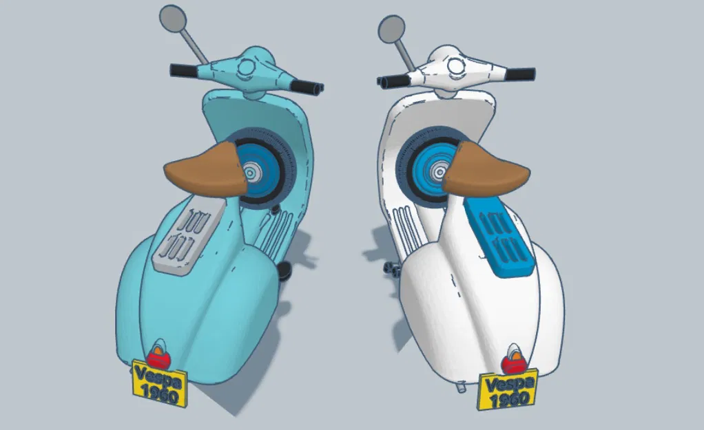 Mô Hình Xe Vespa 1960 Tái Hiện Cổ Điển Cho Người Yêu Xe - Image 18