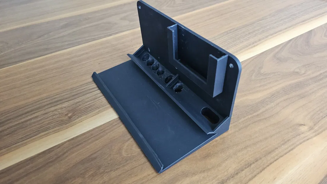 Giá treo tường router Asus RT-AX86U (kèm quản lý dây & ngăn SSD) - Image 1