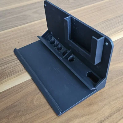 Giá treo tường router Asus RT-AX86U (kèm quản lý dây & ngăn SSD)