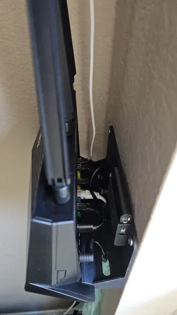 Giá treo tường router Asus RT-AX86U (kèm quản lý dây & ngăn SSD) - Image 4