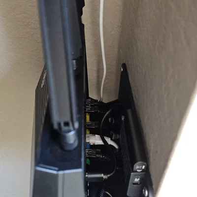 Giá treo tường router Asus RT-AX86U (kèm quản lý dây & ngăn SSD)