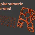 Alphanumeric Voronoi – Bộ chữ & số Voronoi in 3D - Thumbnail 1