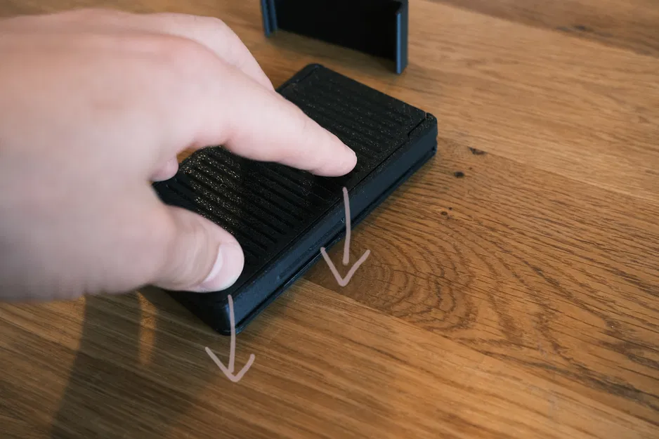 SlideWallet V2 – Ví thẻ cơ cấu trượt, mở bằng đẩy, có tùy chọn kẹp tiền - Image 9