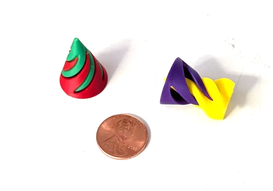 Fidget Xoắn Ốc Xuyên Tâm Mini (Tiny Spiral Passthrough Fidget) - Image 1