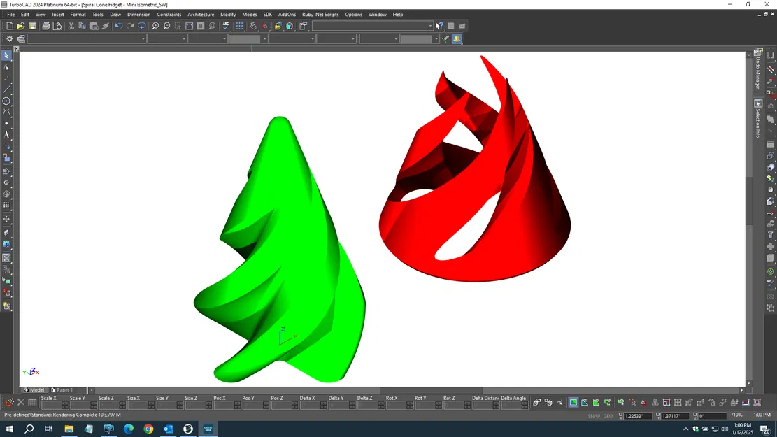 Fidget Xoắn Ốc Xuyên Tâm Mini (Tiny Spiral Passthrough Fidget) - Image 3