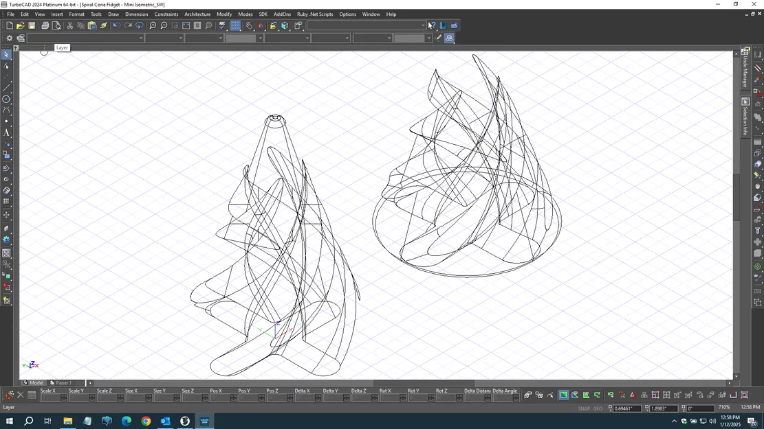 Fidget Xoắn Ốc Xuyên Tâm Mini (Tiny Spiral Passthrough Fidget) - Image 4