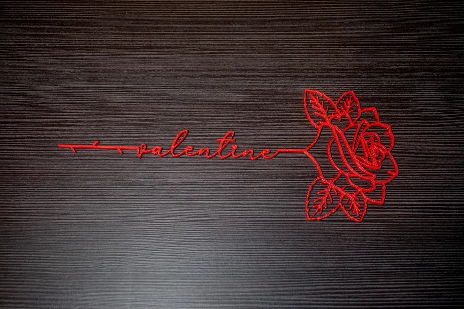 Mô hình Hoa hồng Valentine 3D - Quà tặng ý nghĩa - Image 1