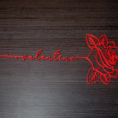 Mô hình Hoa hồng Valentine 3D - Quà tặng ý nghĩa