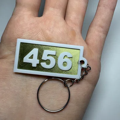 Móc Khóa Squid Game Số 456 Độc Đáo