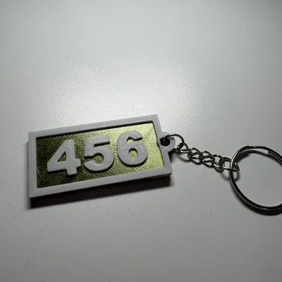 Móc Khóa Squid Game Số 456 Độc Đáo