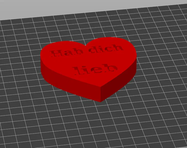Trái Tim "Hab dich lieb" - Quà Tặng 3D Ý Nghĩa - Image 1