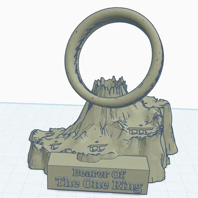 Cúp Chúa Nhẫn "Bearer Of The One Ring" - Món Quà Fantasy Độc Đáo