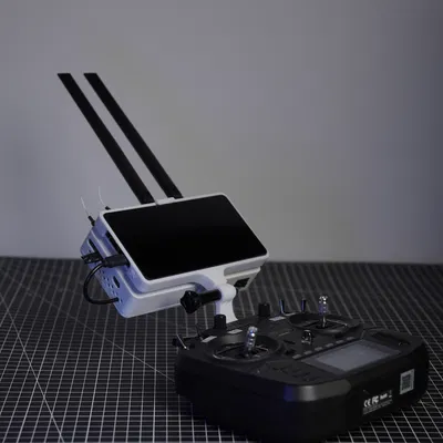 OpenIPC RubyFPV VRX kèm màn hình và bracket cho Radiomaster Boxer