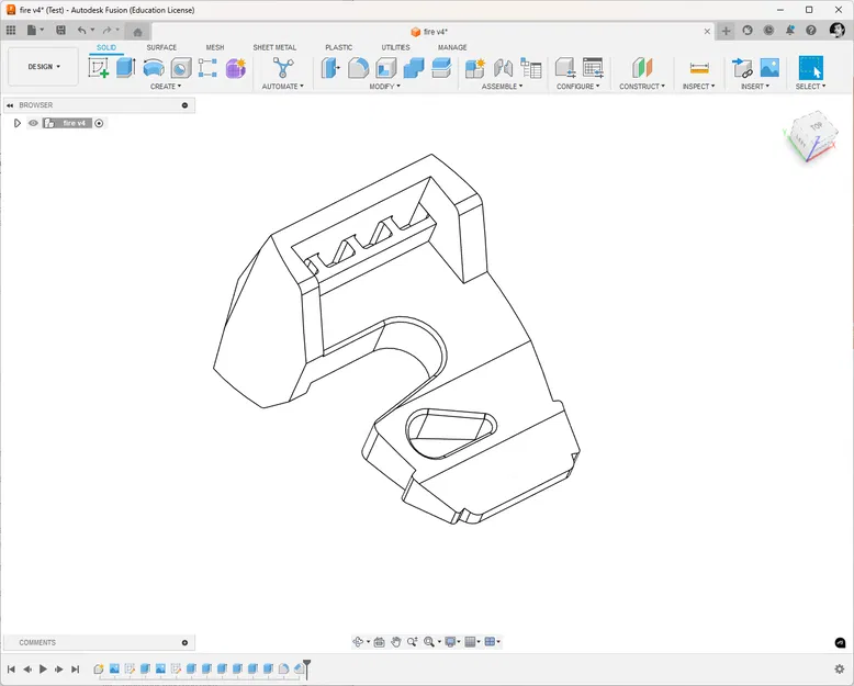 Mô Hình Nêm Cứu Hỏa Tượng Trưng (Firefighter Wedge) 3D - Image 1