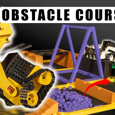 RC SkidSteer - Đường đua Ninja Warrior (Obstacle Course)