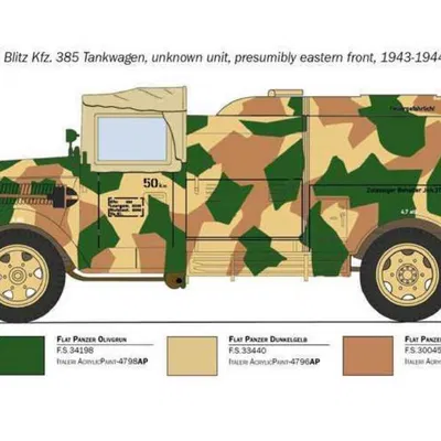 Xe Bồn LEGO Opel Blitz - Mô Hình 3D Siêu Đẹp