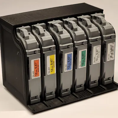 Đế Gridfinity cho Brother P-Touch và kệ hộp mực TZe