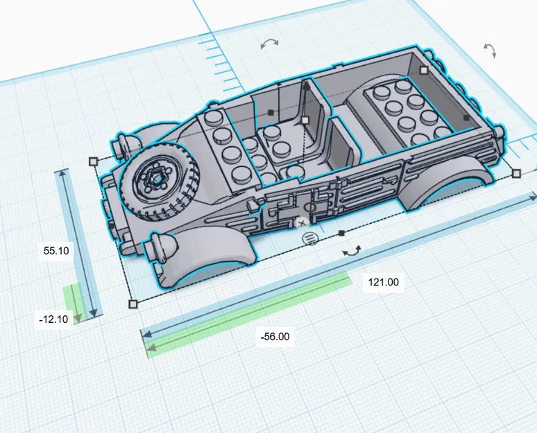 Mô Hình Xe LEGO Volkswagen Kübelwagen KDF 82 In 3D - Image 2