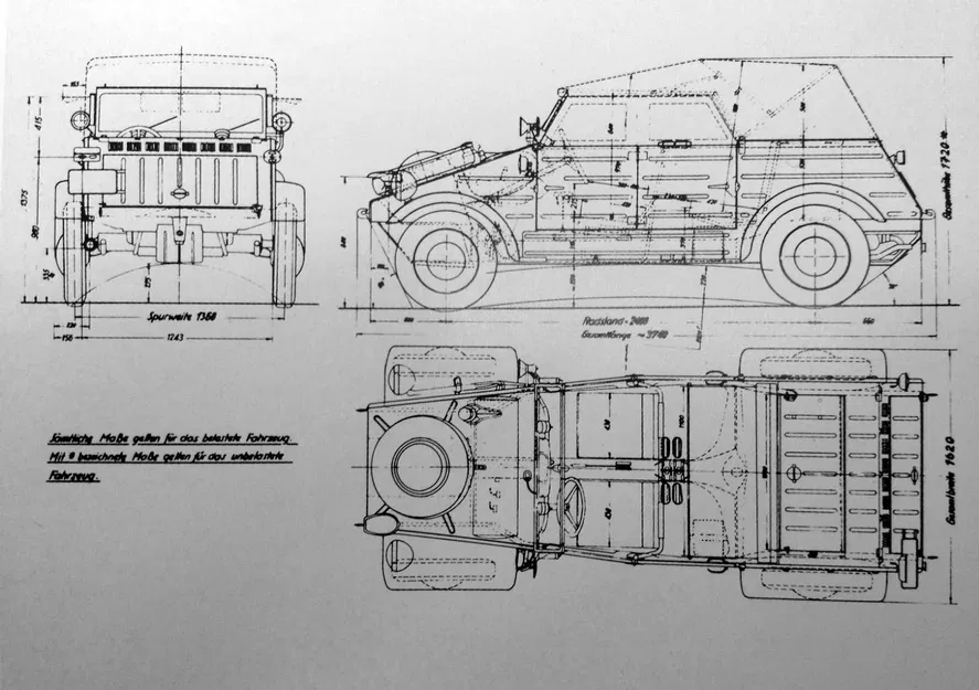 Mô Hình Xe LEGO Volkswagen Kübelwagen KDF 82 In 3D - Image 3