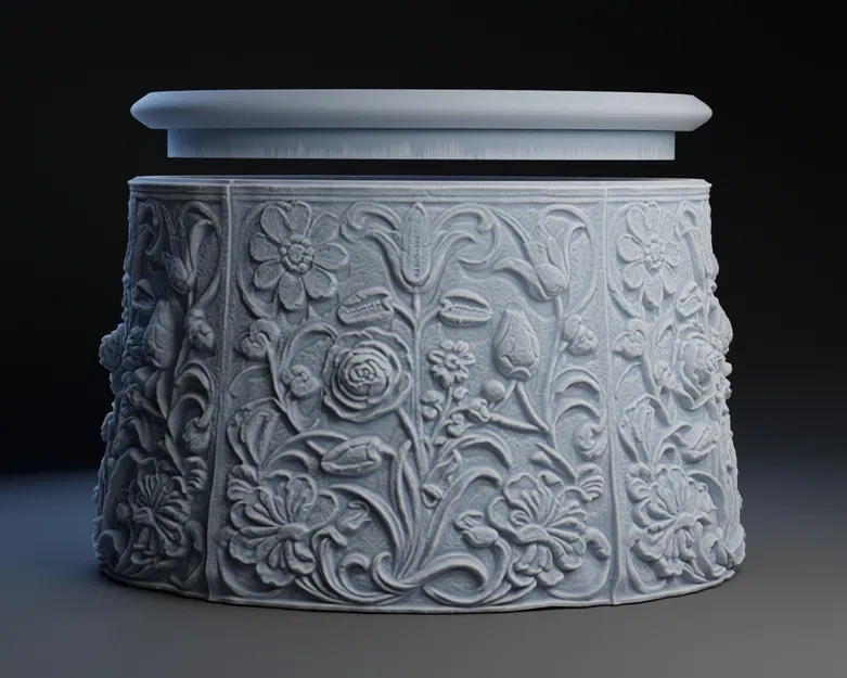 Hộp Quà Hoa Văn 3D - Lọ Cắm Hoa Độc Đáo - Image 2