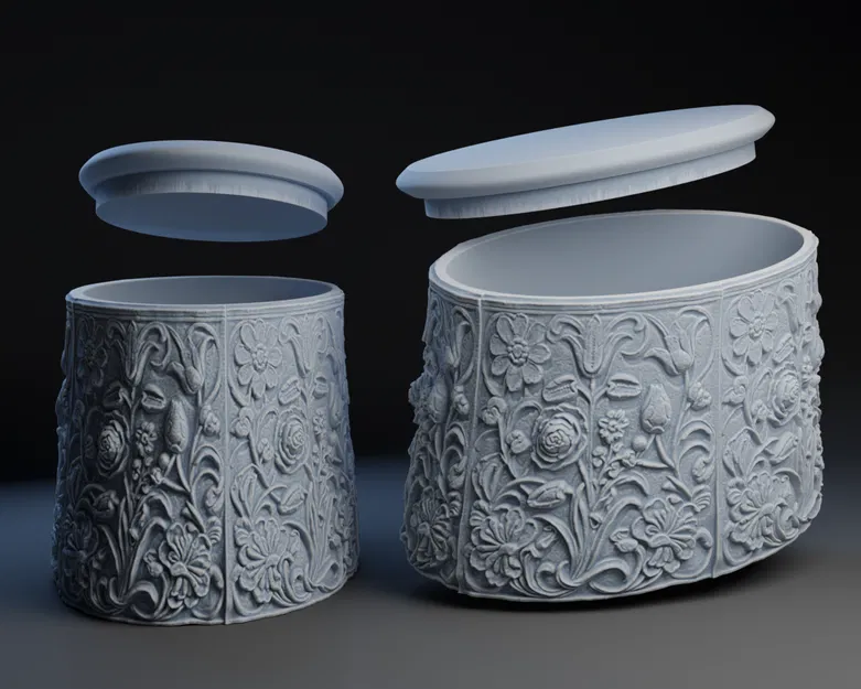 Hộp Quà Hoa Văn 3D - Lọ Cắm Hoa Độc Đáo - Image 3