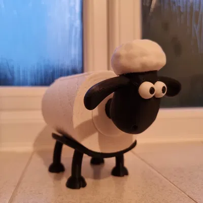 Giá Đỡ Cuộn Giấy Vệ Sinh Hình Cừu Shaun 35mm