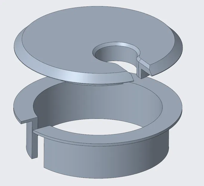 Nắp che lỗ luồn dây bàn 2 inch (2" Desk Wire Hole Cover) - Image 1