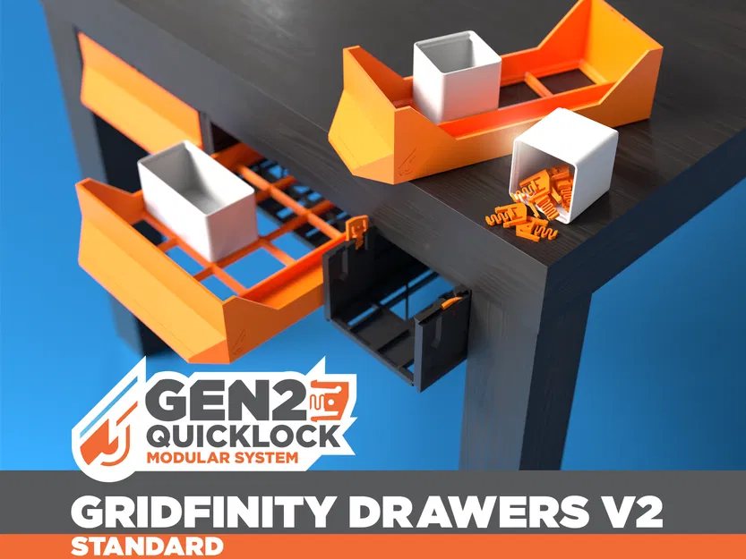 GEN2 Gridfinity Drawers V2 - STANDARD - Image 1