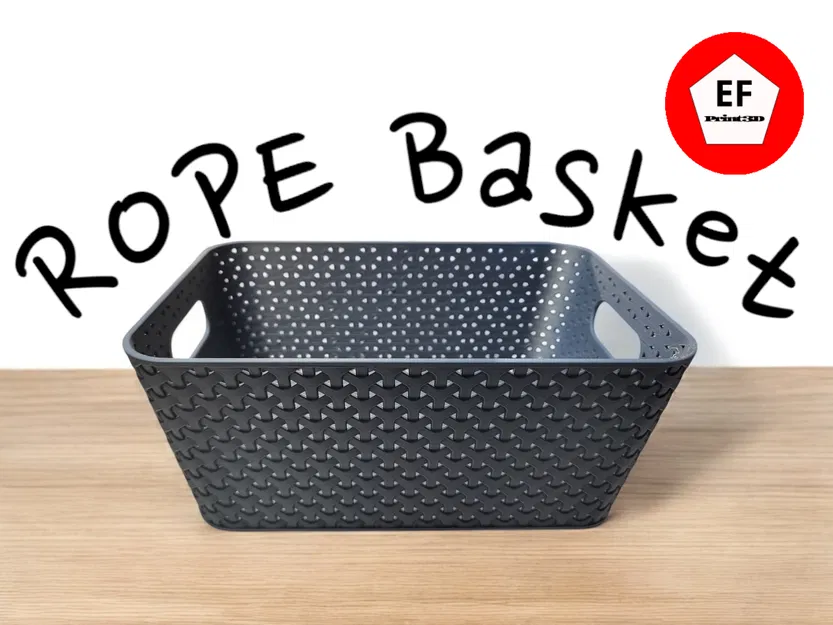 Giỏ Đan Dây 3D - Rổ Đựng Đồ Trang Trí Tiện Lợi - Image 1