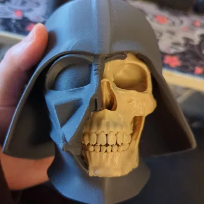 Đầu Darth Vader Chia Đôi - Mô hình 3D Star Wars Độc Đáo