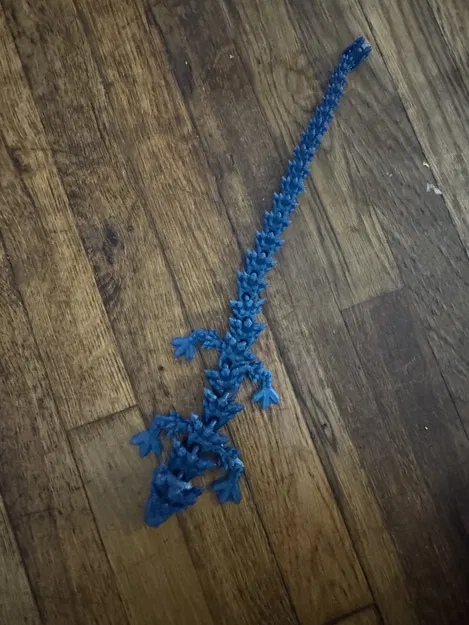 Rồng Pha Lê Dẻo Dai – Mô Hình 3D Uốn Lượn - Image 1