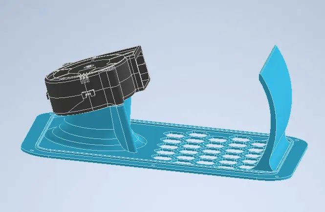 Nắp Sau (Rear Cover) Qidi Plus 4 cho quạt 7530 - Image 1