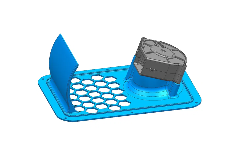 Nắp sau Qidi Plus 4 cho quạt blower 7530 - Image 1