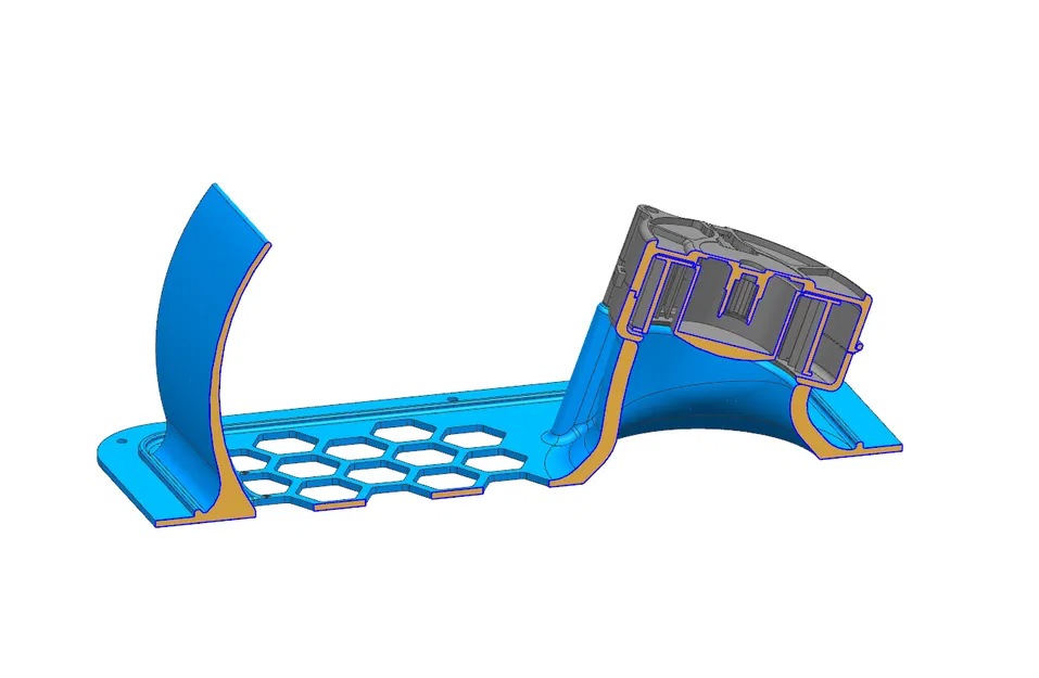Nắp sau Qidi Plus 4 cho quạt blower 7530 - Image 2