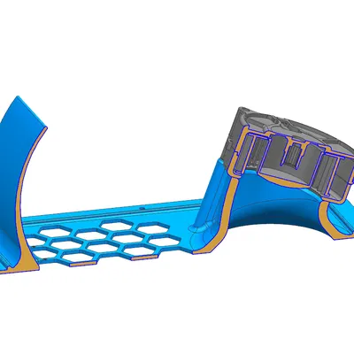 Nắp sau Qidi Plus 4 cho quạt blower 7530