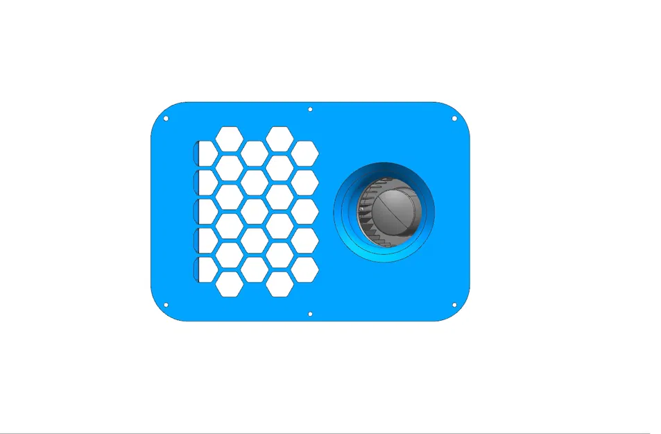 Nắp sau Qidi Plus 4 cho quạt blower 7530 - Image 3