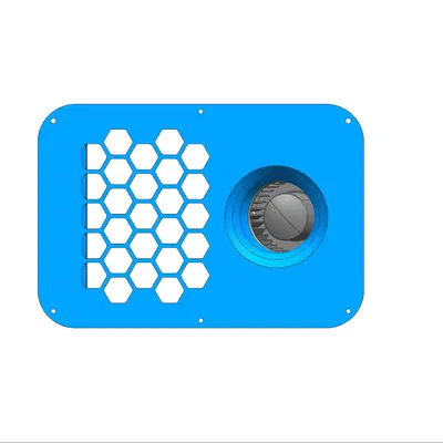 Nắp sau Qidi Plus 4 cho quạt blower 7530