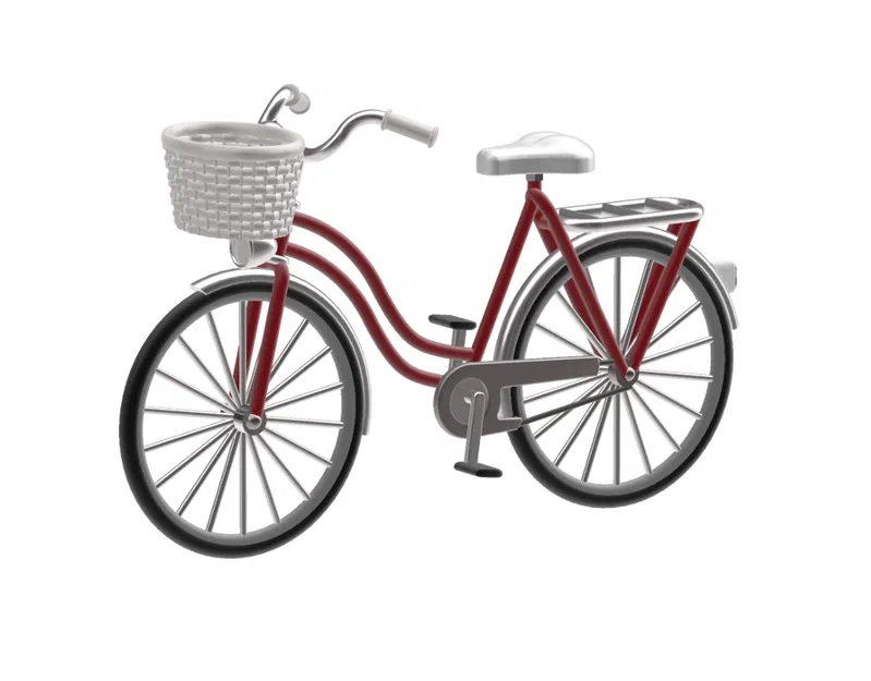 Xe đạp nữ tỉ lệ H0 (1:87) cho mô hình đường sắt - Image 1