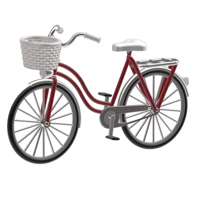 Xe đạp nữ tỉ lệ H0 (1:87) cho mô hình đường sắt