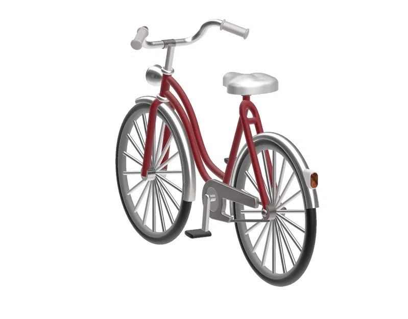 Xe đạp nữ tỉ lệ H0 (1:87) cho mô hình đường sắt - Image 3