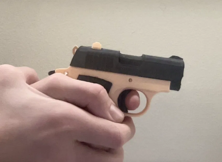 Stress shot mini 1911 và gravity knife (đồ fidget) - Image 1