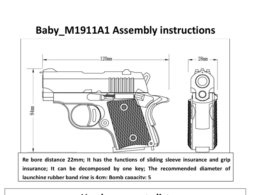 Stress shot mini 1911 và gravity knife (đồ fidget) - Image 2