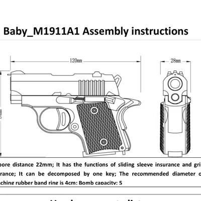 Stress shot mini 1911 và gravity knife (đồ fidget)